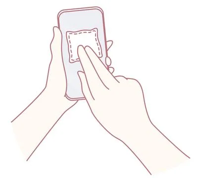 Mobile Touch Gesture Technology for Enhancing Interactive Screen Navigation 스톡 일러스트