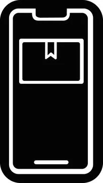 Mobile tracking app interface for parcel delivery 库存插图