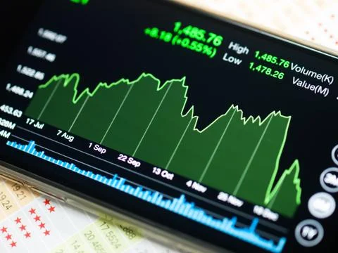 Mobile trade Stock Photos