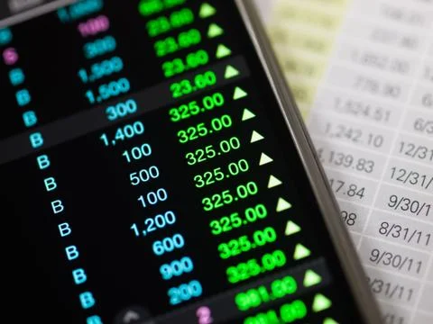 Mobile trade Stock Photos