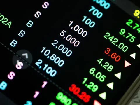 Mobile trade Stock Photos
