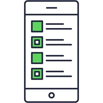 Mobile user interface development icon flat vector Stock Illustration