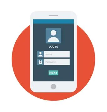 Mobile Vector Illustration Stock Illustration