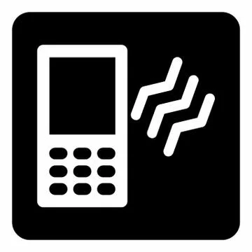 Mobile vibration icon Stock Illustration