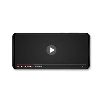 Mobile video player Stock Illustration