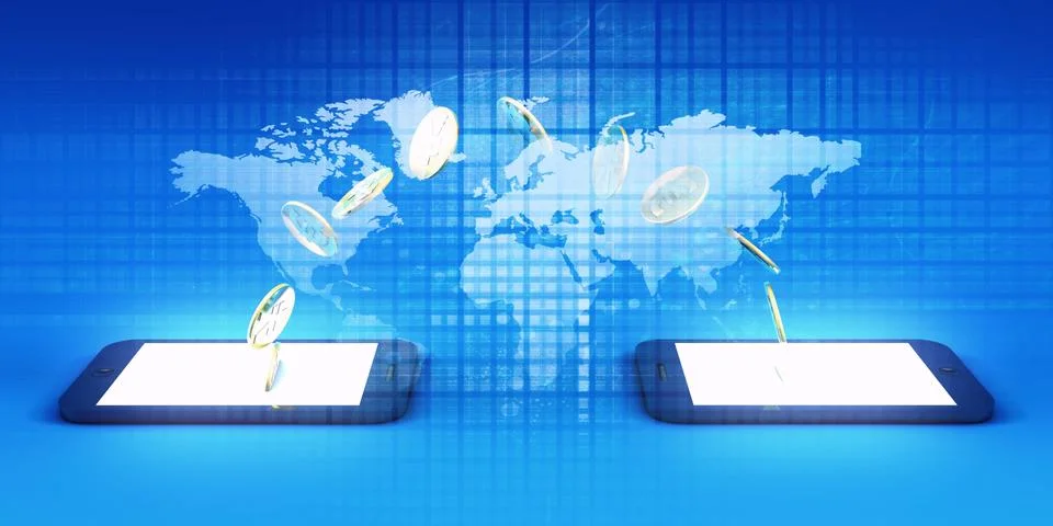 Mobile Wallet Stock Illustration