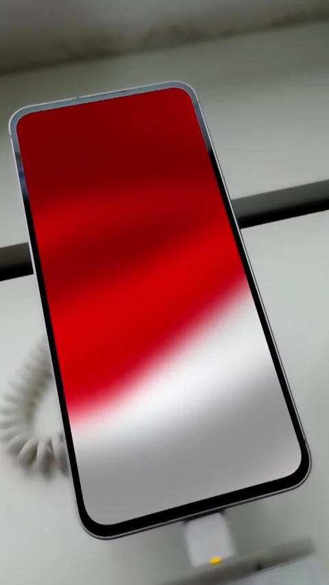 Mobile wallpaper featuring a Red and White flag animation Video stock 341925715