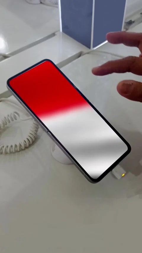 Mobile wallpaper featuring a Red and White flag animation Stock-Footage 341925736