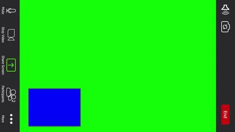 Mobile web interface of conference chat application. Horizontal Call window Stock Illustration