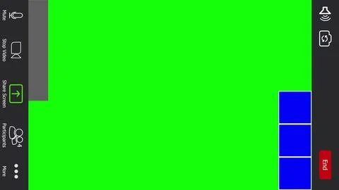 Mobile web interface of conference chat application. Horizontal Call window Ilustração Stock