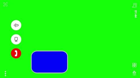 Mobile web interface of conference chat Skype. Horizontal Call window mockup for Stock Illustration