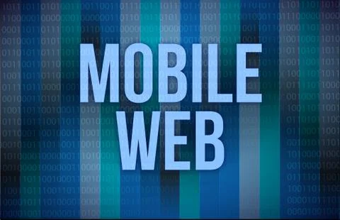 Mobile web sep concept Stock-Illustration
