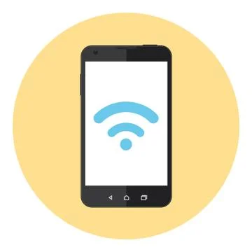 Mobile Wifi Symbol Stock Illustration