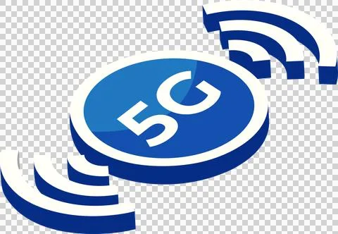 Mobile wireless 5th generation technology icon element illustration. Stock Illustration