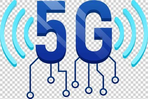 Mobile wireless 5th generation technology icon element illustration. Stock Illustration