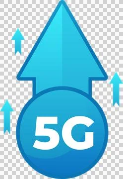 Mobile wireless 5th generation technology icon element illustration. Stock Illustration