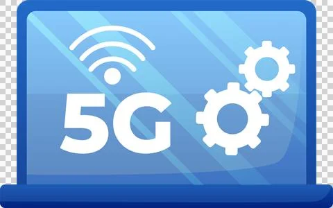 Mobile wireless 5th generation technology icon element illustration. Stock Illustration