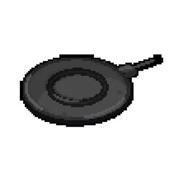 Mobile wireless charger pixel art vector illustration Stock Illustration