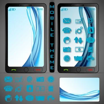 Mobilephone Theme Stock Illustration