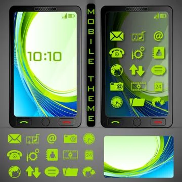 Mobilephone Theme Stock-Illustration