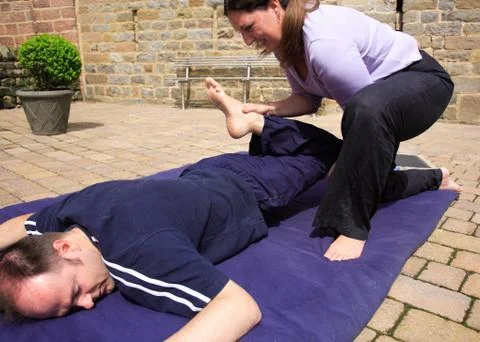 Mobilising the hips Stock Photos