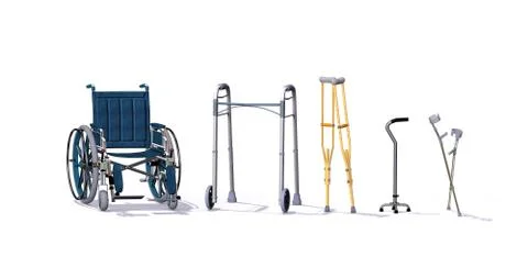 Mobility Aids Stock Illustration