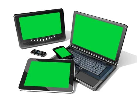 Mobility devices isolated on a white background Stock Illustration