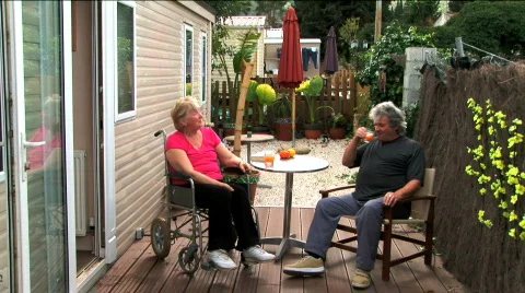 Mobility on holiday Stock Footage 347667