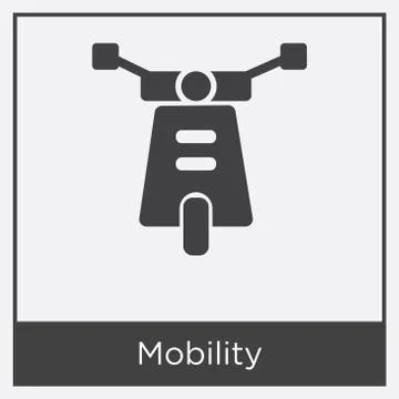 Mobility icon isolated on white background Free Stock Illustration