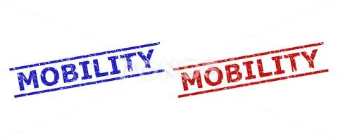 MOBILITY Watermarks with Unclean Texture and Parallel Lines ~ Clip Art ...