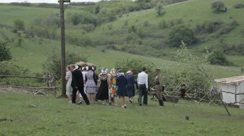 Mobilization, beginning of the war. Editorial Stock Footage 25863003
