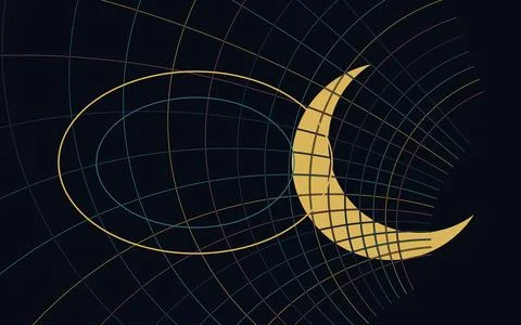 Mobius Circle Lens Abstract Geometric Pattern Background Stock Illustration