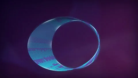 Mobius strip glowing lines twisting seamless loop motion background Stock Footage 343628088