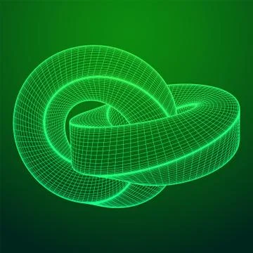 Mobius strip ring knot sacred geometry イラスト素材