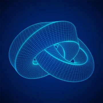 Mobius strip ring knot sacred geometry イラスト素材