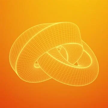 Mobius strip ring knot sacred geometry イラスト素材
