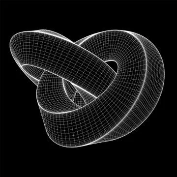 Mobius strip ring knot sacred geometry イラスト素材