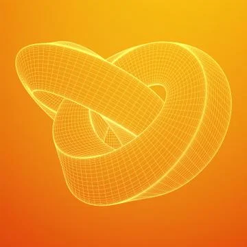 Mobius strip ring knot sacred geometry イラスト素材