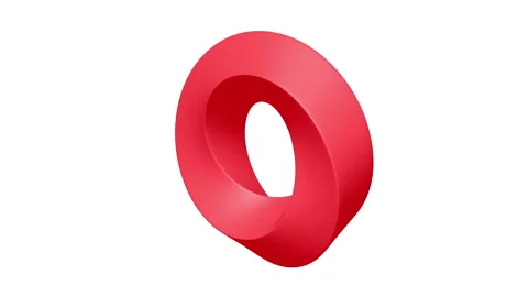 Mobius strip ring sacred geometry. Spatial figure with upturned surfaces Video stock 254009691