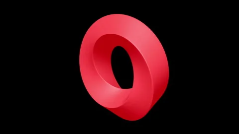 Mobius strip ring sacred geometry Video stock 255457877