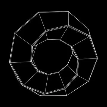 Mobius strip ring sacred geometry イラスト素材