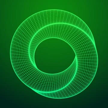 Mobius strip ring sacred geometry イラスト素材