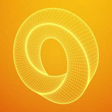 Mobius strip ring sacred geometry イラスト素材