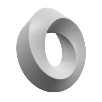 Mobius strip ring sacred geometry Illustrazione stock