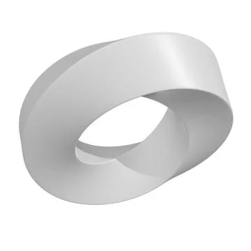 Mobius strip ring sacred geometry Illustrazione stock