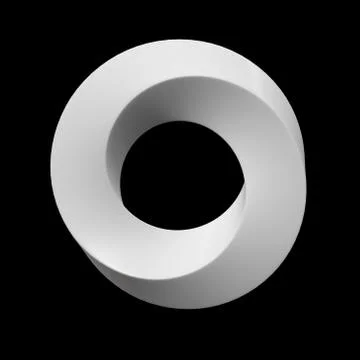 Mobius strip ring sacred geometry Stock Illustration