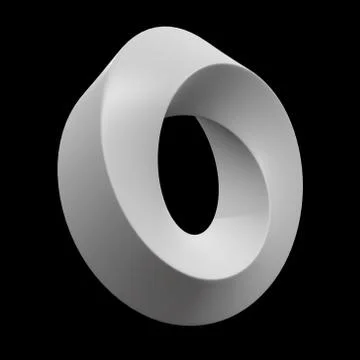 Mobius strip ring sacred geometry Stock Illustration