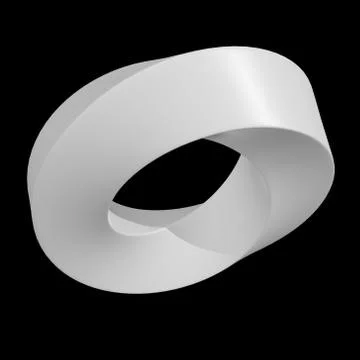 Mobius strip ring sacred geometry Illustrazione stock