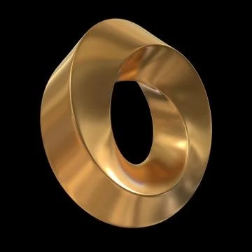 Mobius strip ring sacred geometry Stock Illustration