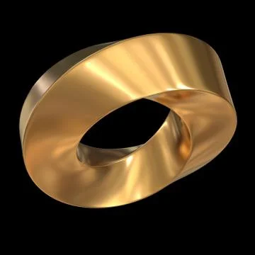 Mobius strip ring sacred geometry Illustrazione stock